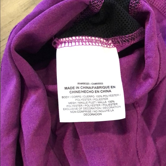 Purple Nike Mesh Dri Fit Top - Picture 5 of 5